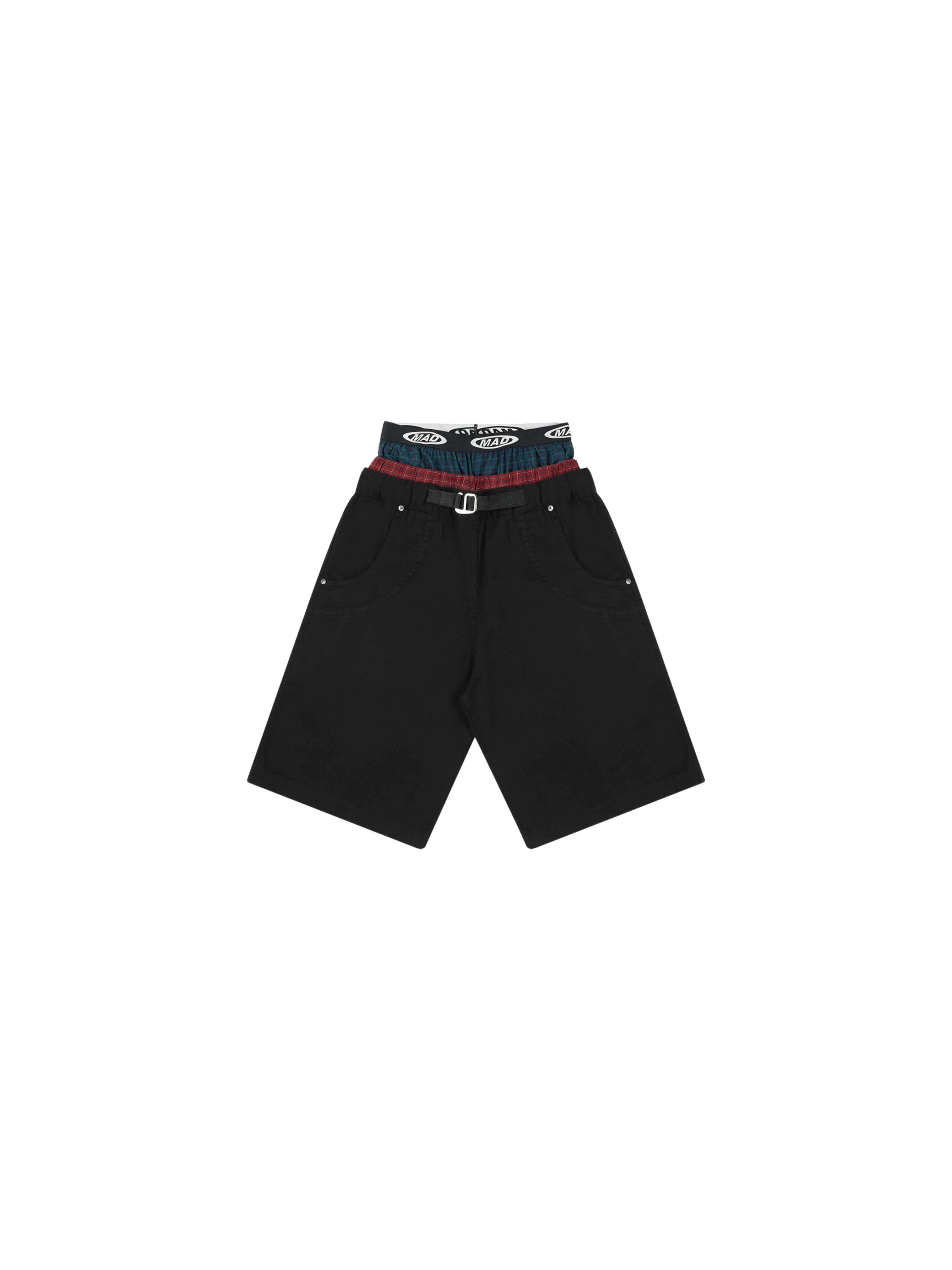 Bermuda Tripla "Preto/Xadrez"